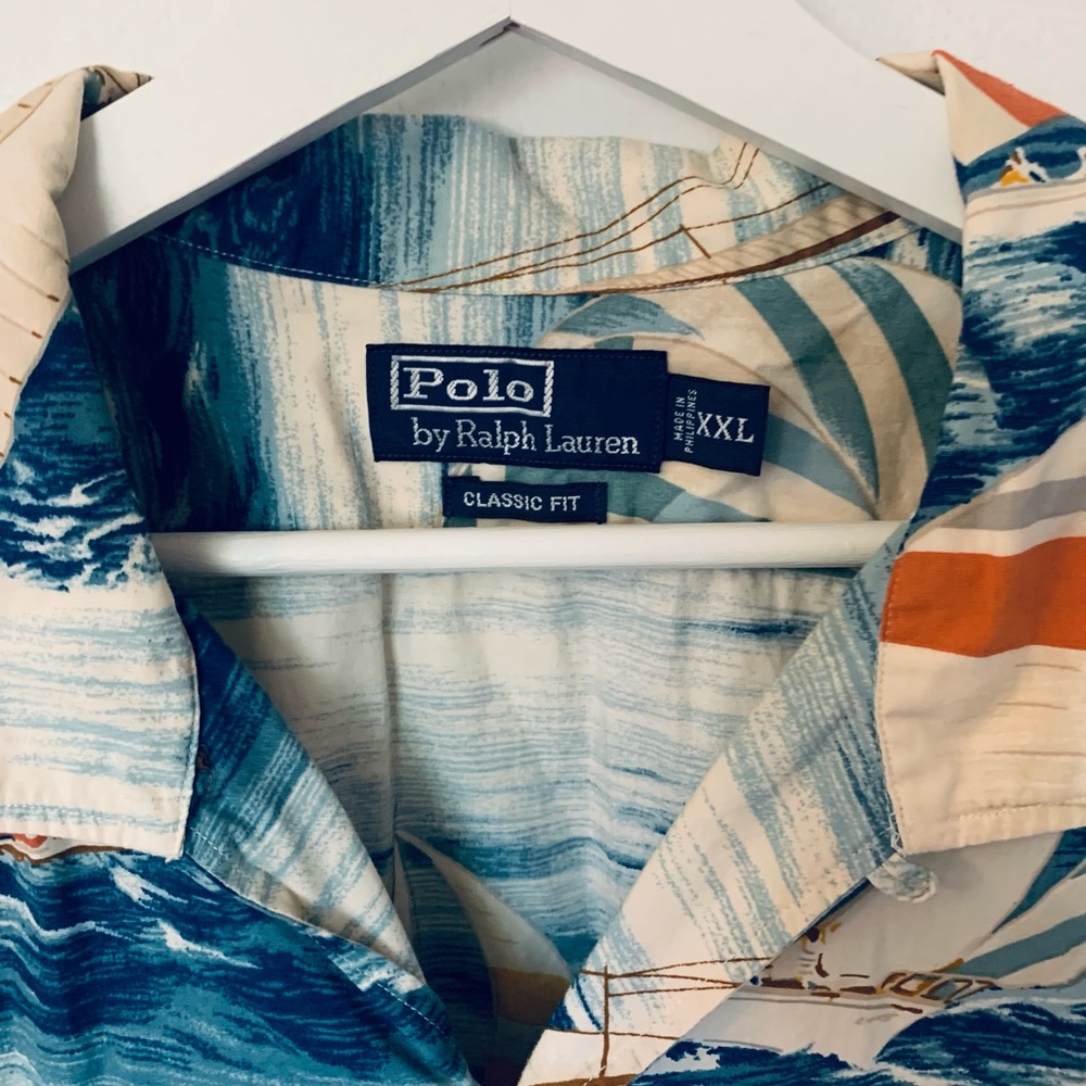 Polo Ralph Lauren Vintage Nautical Button Up XL - Picture 2 of 5